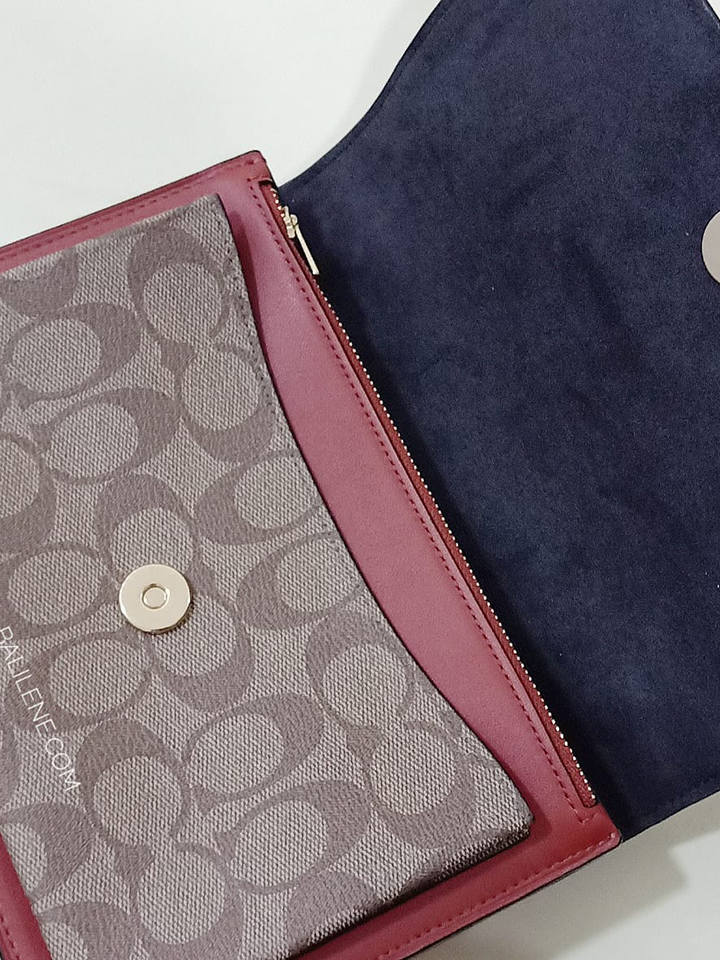 Coach-90400-Klare-Crossbody-In-Signature-Canvas-With-Rivets-Khaki-Multi-Balilene-detail-penutup