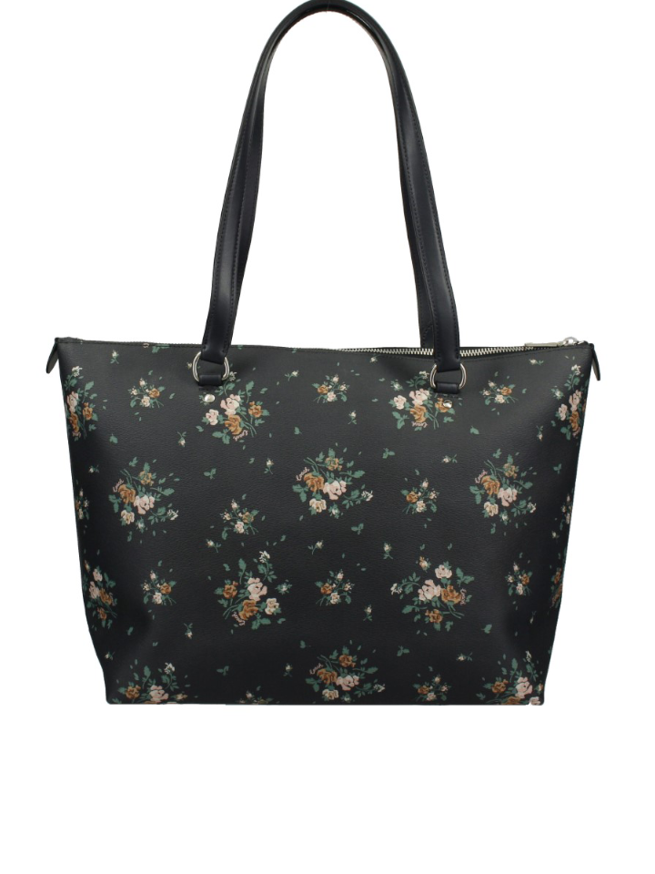 Coach-91023-Gallery-Tote-With-Rose-Bouquet-Print-Midnight-Multi-balilene-belakang