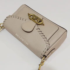 Coach 91025 Jade Shoulder Bag Leather Whipstitch Taupe