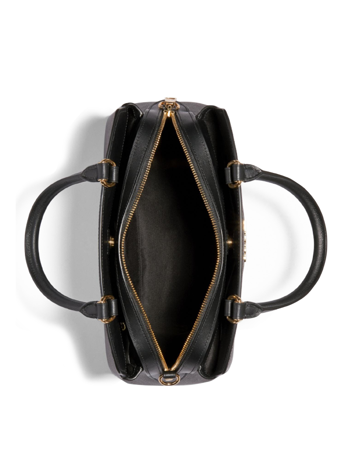 Coach-91495-Lillie-Carryall-In-Signature-Canvas-Brown-Black-Balilene-dalam