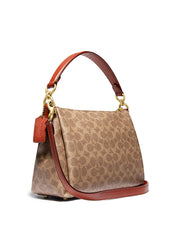 Coach 93847 Shay Crossbody In Signature Canvas Tan Rust