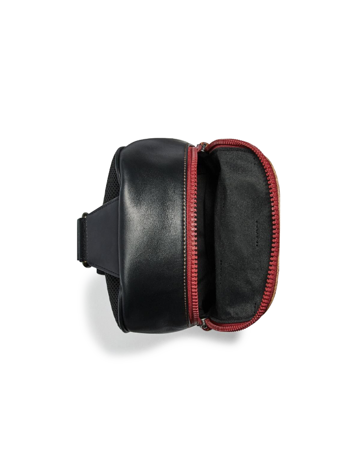 Coach Academy Pack In Signature Canvas With Patch Black Copper khaki