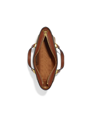 Coach Alice Satchel In Signature Canvas With Snowflake Print Khaki/Gold Multi