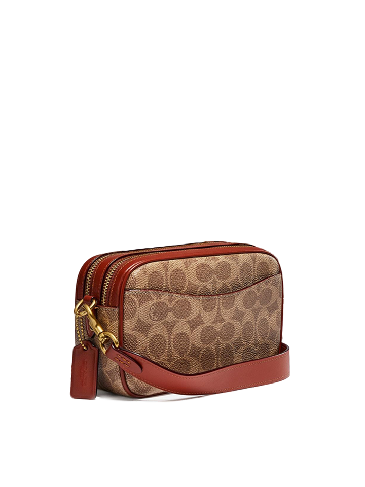 Coach C0694 Willow Camera Bag In Signature Canvas Tan Rust Balilene