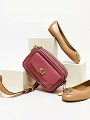 Coach C0695 Willow Camera Bag In Colorblock Rouge Multi