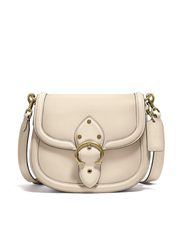 Coach C0749 Beat Saddle Glovetanned Leather Bag Ivory