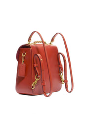 Coach C0828 Madison Convertible Backpack 18 In Signature Canvas Tan Rust