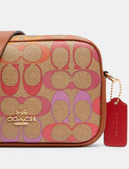 Coach C1308 Jes Crossbody 20 In Signature Rainbow Khaki Multi