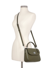 Coach C1557 Marlie Top Handle Satchel Silver / Surplus