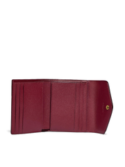 Coach Wyn Small Wallet In Colorblock Signature Canvas Tan Rust