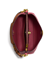 Coach C2590 Willow Shoulder Bag In Colorblock Rouge Multi