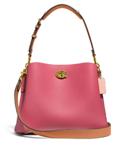 Coach C2590 Willow Shoulder Bag In Colorblock Rouge Multi