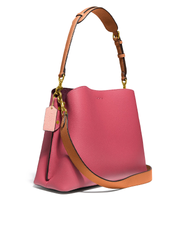 Coach C2590 Willow Shoulder Bag In Colorblock Rouge Multi