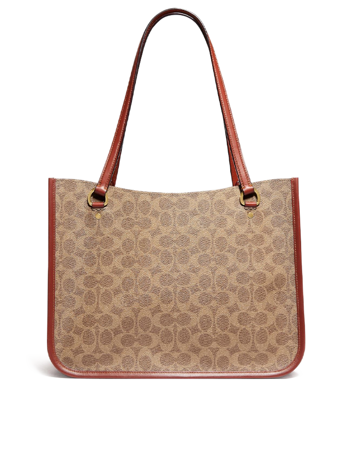 Coach-C2591-Tyler-Carryall-In-Signature-Canvas-Tan-Rust-Balilene-belakang