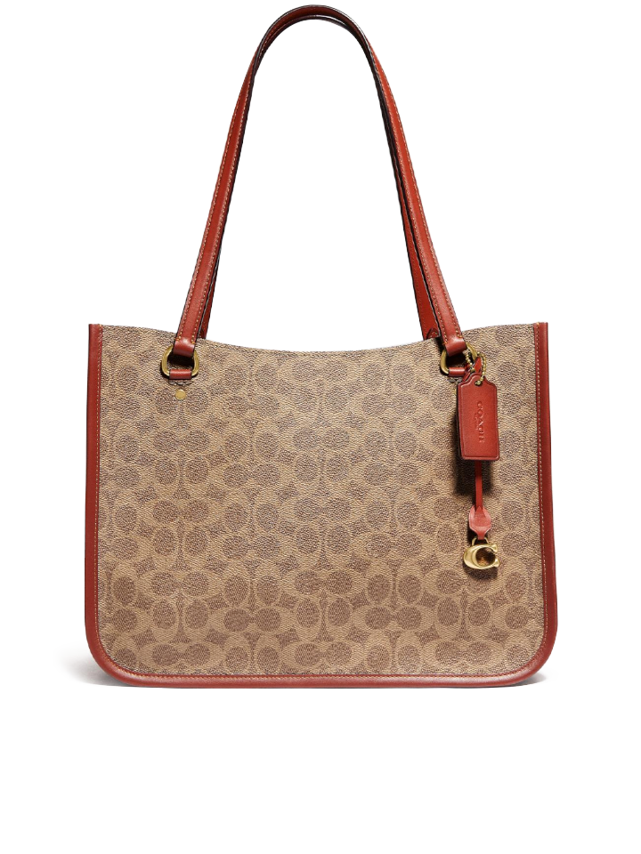 Coach-C2591-Tyler-Carryall-In-Signature-Canvas-Tan-Rust-Balilene-depan
