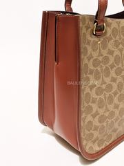 Coach-C2591-Tyler-Carryall-In-Signature-Canvas-Tan-Rust-Balilene-detail-samping