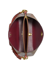 Coach C2745 Willow Shoulder Bag In Signature Canvas Tan Rust