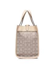 Coach-C3282-Field-Tote-30-In-Signature-Jacquard-Brass-Stone-Ivory-Balilene-samping