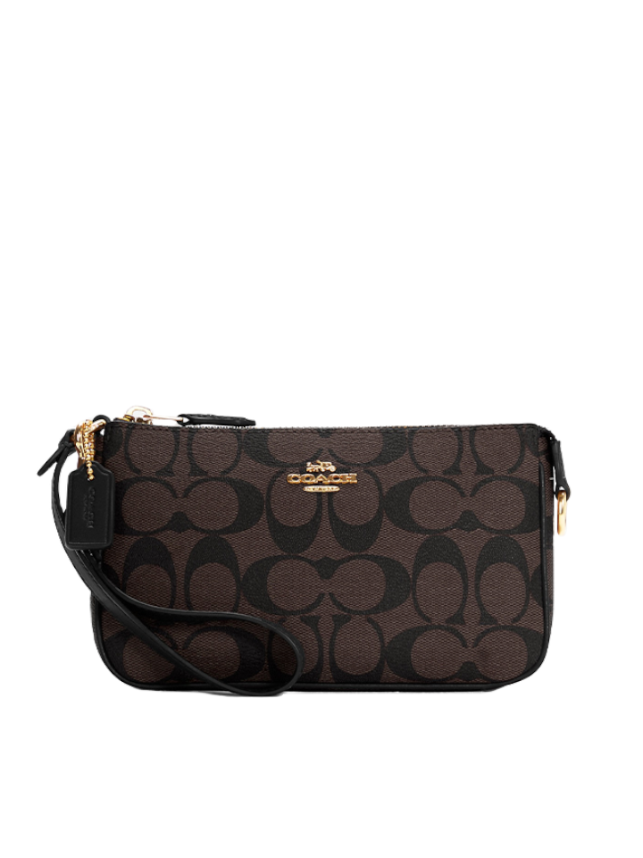 Coach-C3308-Nolita-19-In-Signature-Canvas-Brown-Black-Balilene-depan