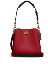 Coach C3766 Willow Bucket Bag In Colorblock Red Multi