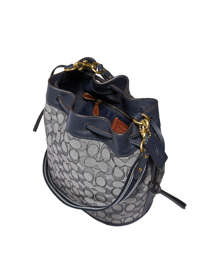 Coach-C3853-Field-Bucket-Bag-In-Signature-Jacquard-Midnight-Navy-Balilene-detail