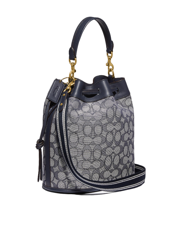 Coach-C3853-Field-Bucket-Bag-In-Signature-Jacquard-Midnight-Navy-Balilene-samping