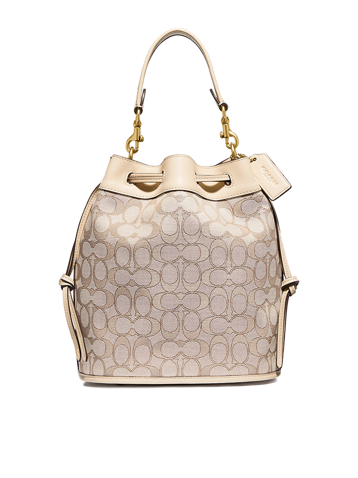 Coach-C3853-Field-Bucket-Bag-In-Signature-Jacquard-Stone-Ivory-Balilene-depan