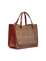 Coach-C3889-Tyler-Carryall-28-In-Signature-Canvas-Tan-Rust-Balilene-samping