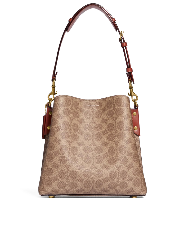 Coach-C3890-Willow-Bucket-BagIn-Signature-Canvas-Tan-Rust-Balilene-belakang