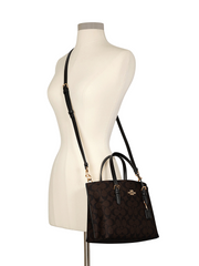 Coach C4250 Mollie Tote 25 In Signature Canvas Gold/Brown Black