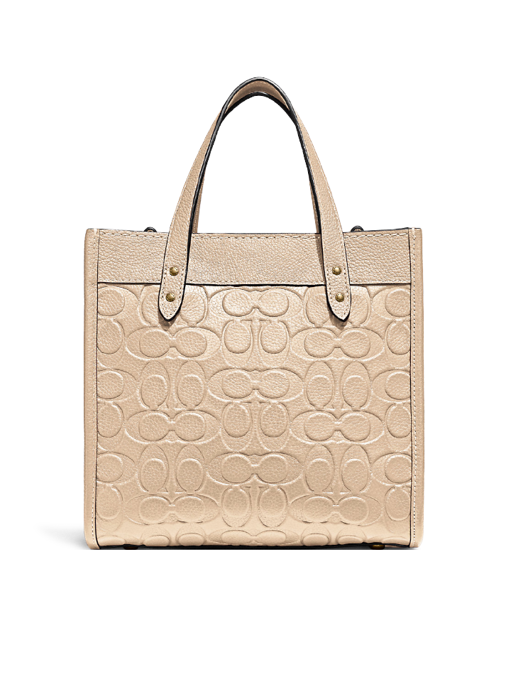 Coach C4829 Field Tote 22 In Signature Leather New Ivory