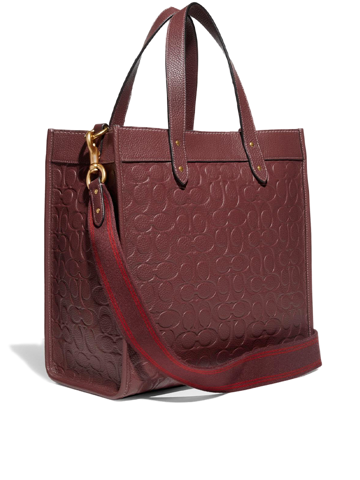 coach field tote wine