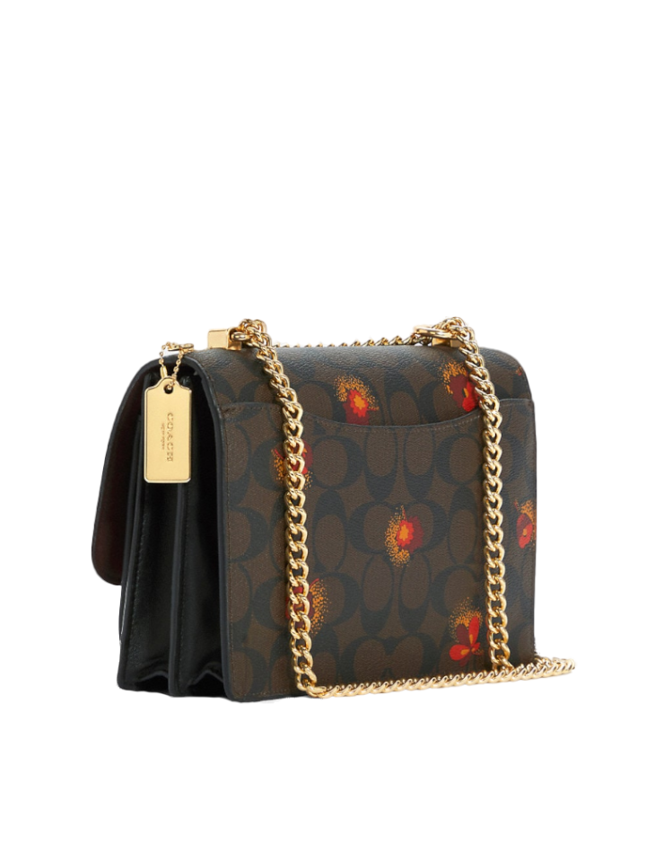 Klare crossbody in signature canvas with pop floral print Clearance