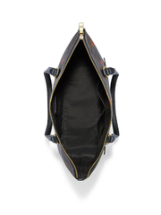 Coach C5803 Gallery Tote In Signature Canvas With Pop Floral Print Brown Black Multi