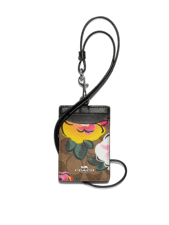 Coach-C5893-Lanyard-In-Signature-Canvas-With-Vintage-Rose-Print-Balilene-depan