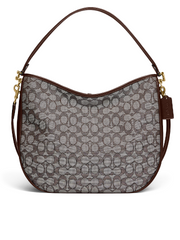 Coach Soft Tabby Hobo In Signature Jacquard Oak Maple
