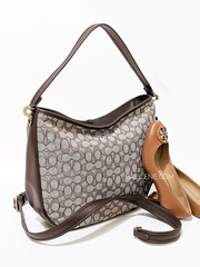 Coach Soft Tabby Hobo In Signature Jacquard Oak Maple