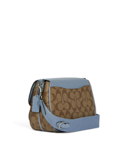 Coach Lucy Crossbody In Signature Canvas Marble Blue