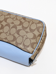 Coach Lucy Crossbody In Signature Canvas Marble Blue