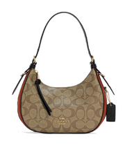 Coach C6809 Kleo Hobo In Signature Canvas Khaki Multi