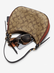 Coach C6809 Kleo Hobo In Signature Canvas Khaki Multi
