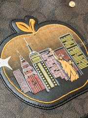 Coach C6921 Dempsey Carryall In Signature Canvas With Souvenir Skyline Apple Brown Black