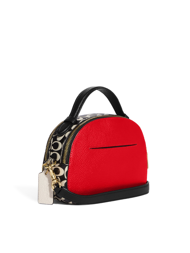 Coach outlet Mickey Mouse x Keith Haring Serena Satchel in Red