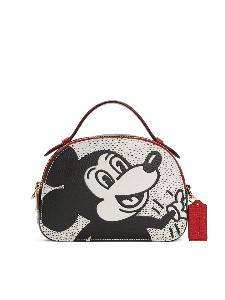 Coach-C7234-Disney-Mickey-Mouse-X-Keith-Haring-Serena-Satchel-Chalk-Multi-Balilene-depan