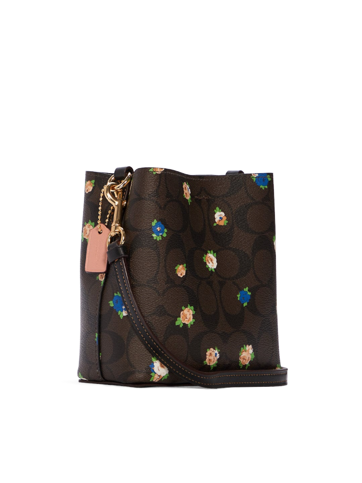Coach-C7270-Mini-Town-Bucket-Bag-In-Signature-Canvas-With-Vintage-Mini-Rose-Print-Balilene-samping