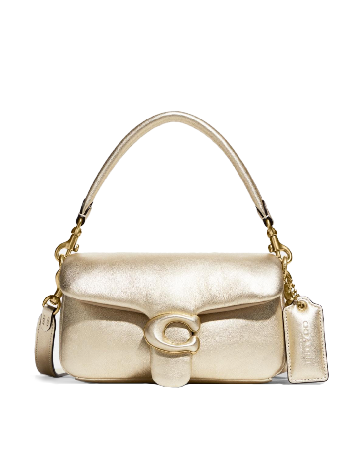 Coach-C7876-Pillow-Tabby-Shoulder-Bag-18-Metallic-Soft-Gold-Balilene-depan