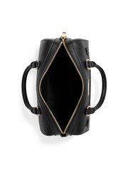 Coach C8287 Rowan Satchel With Signature Canvas Detail Black Khaki