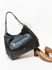 Coach C8532 Chain Kristy Shoulder Bag Black