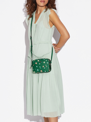 Coach C8699 Mini Camera Bag With Mystical Floral Print Green Multi