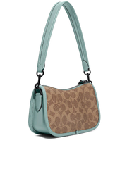 Coach-C9012-Swinger-20-In-Signature-Canvas-Aqua-Tan-Rust-Balilene-belakang